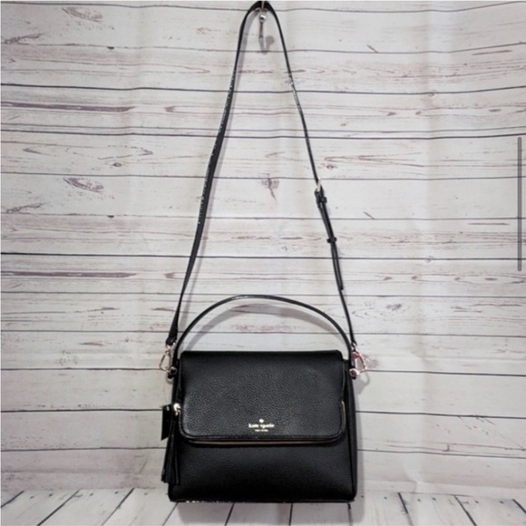 KATE SPADE• BLACK SLEEK CHESTER STREET CROSSBODY BAG - Picture 2 of 16
